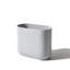 Ensemble de 2 petites poubelles ovales, poubelle en plastique compacte pour salle de bain, chambre à coucher, bureau ou bureau - Design minimaliste peu encombrant