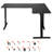 L Shaped Desk Electric Adjustable Height Corner Office Gaming Desk Black