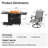 5-Piece Outdoor Patio Dining Set, 2-In-1 Fire Pit Dining Table & 360° Swivel Rocking Chair Set