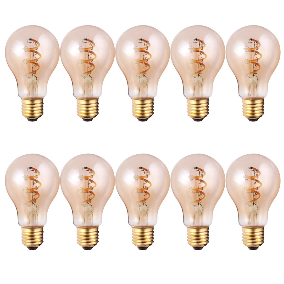 4W E27 LED Vintage Edison GLS Light Bulb Amber