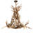 Rustic Lodge 20 - Light Antler Dimmable Empire Chandelier