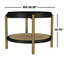 Table d'appoint ronde avec tablette de rangement (y compris la table basse)-1543184351-1543184346