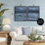 Ensemble de cadre flottant 2 pièces Dramatic Sea Dark Storm, design par Grace Popp-1149186707-1149186703