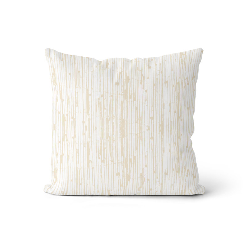 Housse de coussin Kaylee, Mousseline / blanc