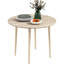 Table de salle à manger à abattants 35 po - Table de cuisine pliante en bois avec pieds en bois massif pour petits espaces, finition chêne