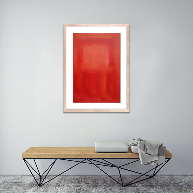 Red Souk 4 Print by Charles Stuart, 24" H x 18" W x 1.5" D, Natural
