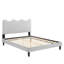 Très grand lit plateforme Performance en velours ** 6738-150280433-150280439