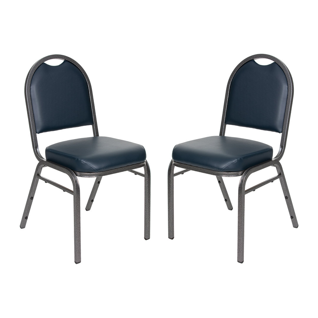 Celia Vinyl Stack Chair (2 Pack) (Set of 2) Hampden Furnishings Leg
