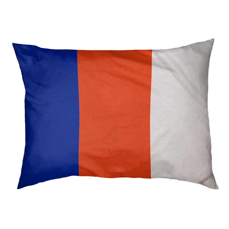 Coussin Atlanta, Grand (l 50 po x P 40 po x H 7 po), Blue/Orange/White