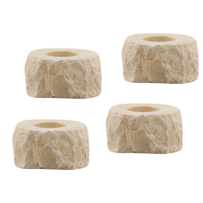 Alvara Candle Holder Set of 4 Cream