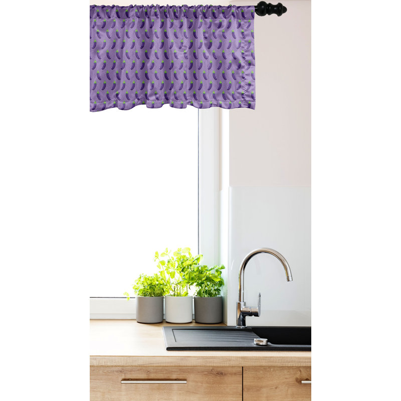Ensemble de 2 cantonnières à motif abstrait Ambesonne, L 54 po x L 18 po