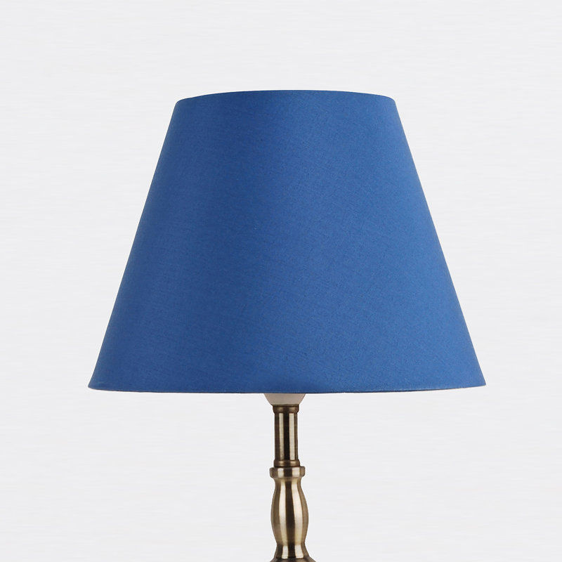 Avondale Metal Lamp, Chrome, Blue