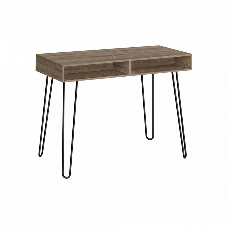 Home Office Computer Desk, Taupe/Black