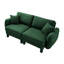 Canapé-lit en tissu Emerald Green Boucle-129098737