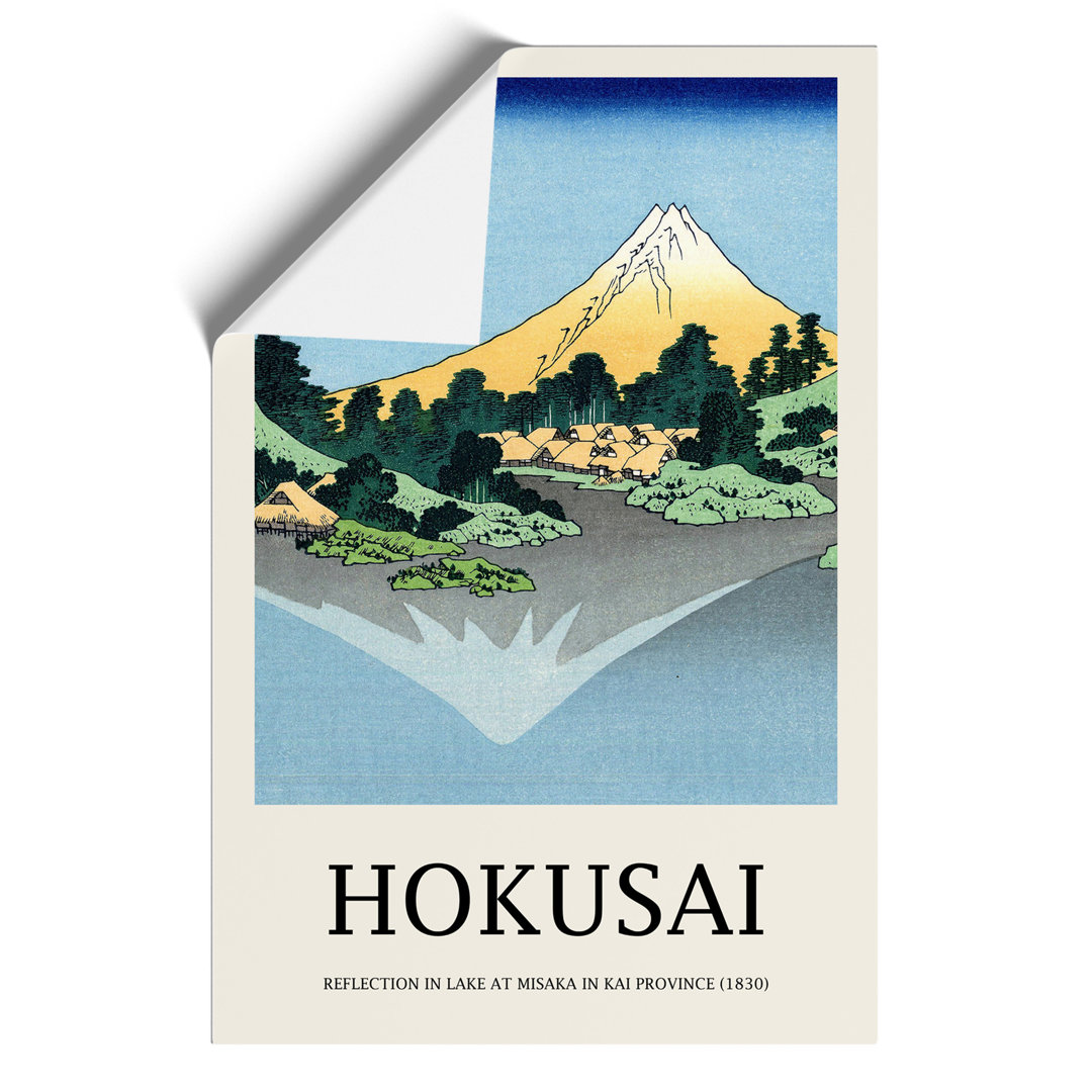 Mount Fuji Reflection Print by Katsushika Hokusai - Frameless Print