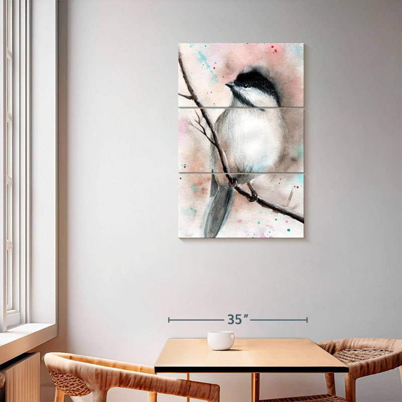 Brampt Chickadee Songbird, 57" H x 36" W