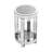 Mirror Round Table With Crystal Inlay