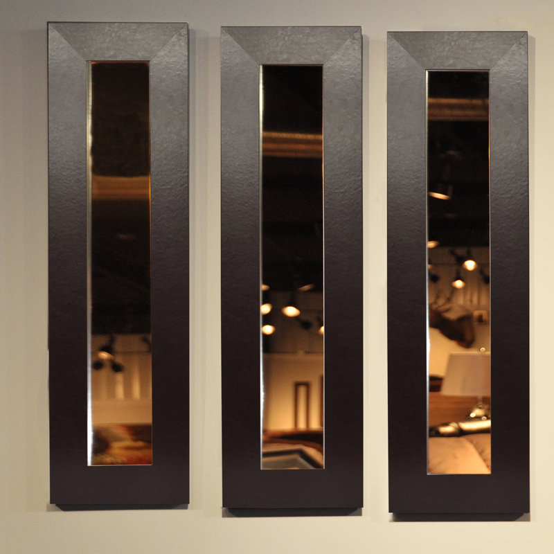 Ensemble de 3 miroirs transitionnels Hobson, H 40 po x l 12 po