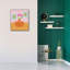  «Fleurs dans un vase orange» par Club Daydream, art mural sur toile, 26 po x 30 po-107617436