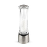 Peugeot Daman Zirlion Salt Mill, u'Select, Acrylic/Stainless, 8 inch
