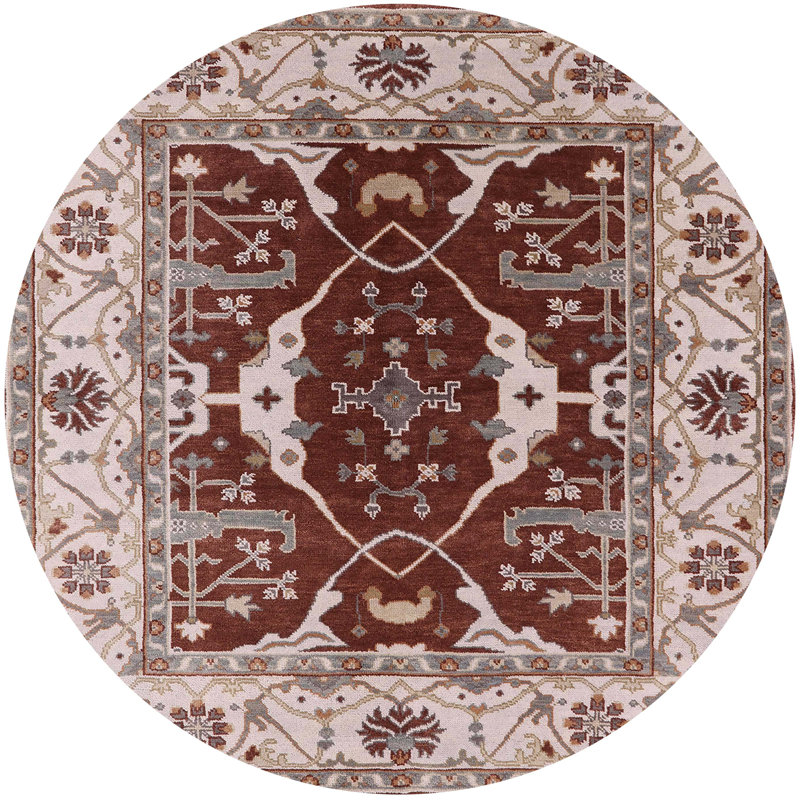 Moroccan Indoor Rug, Round 4'
