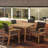 Rija 4 - Person Teak Patio Dining Set with Rectangular Table