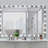 Hollywood LED Full Body Mirror With Lights Extra Large Full Length Vanity Mirror With 3 Color Mode Lights, Vertical Horizontal Hanging Aluminum Mirror For Dressing Rooms, Bedroom Silver, 72X48 Inches-1548778229