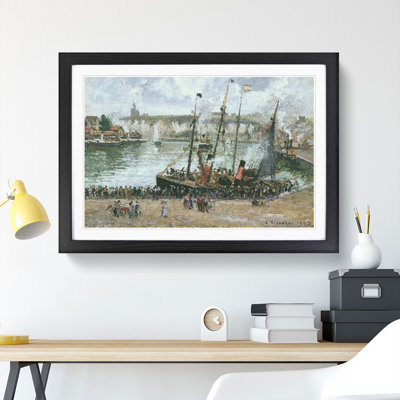 The Inner Harbor by Camille Pissarro - Picture Frame Painting
