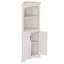 Meuble de rangement d'angle haut autoportant avec portes, organisateur en bois pour salon, salle de bain, salle à manger, cuisine, beige