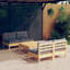 Jayeda Solid Wood 4 - Person Seating Group with Cushions-2105291651-2080499605