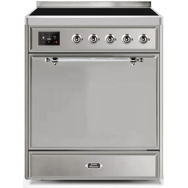 ILVE Majestic II 30 in Induction Range, Stainless Steel/Chrome