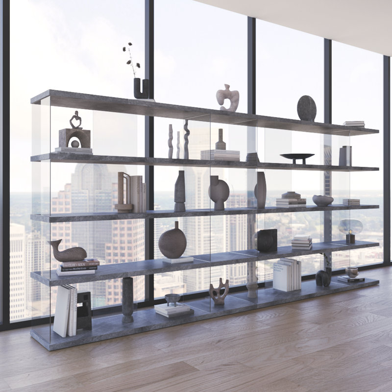 Matana 2X Bookcase, Concrete