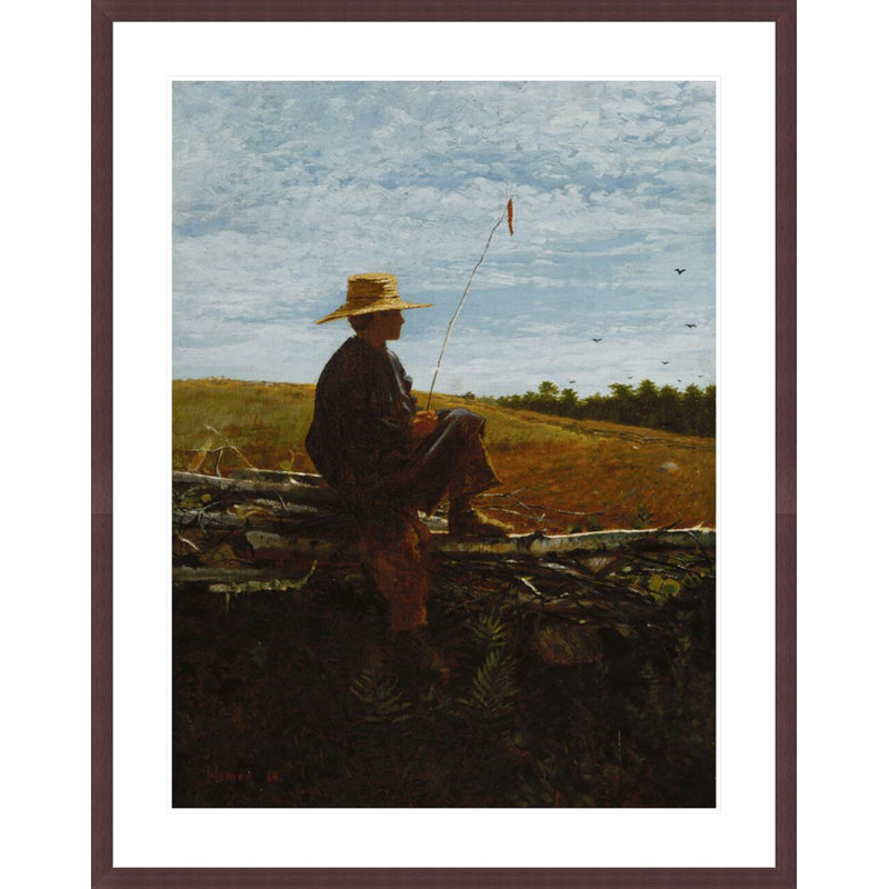 «On Guard» par Winslow Homer, impression giclée sur cadre, H 41,5 po x l 32,93 po