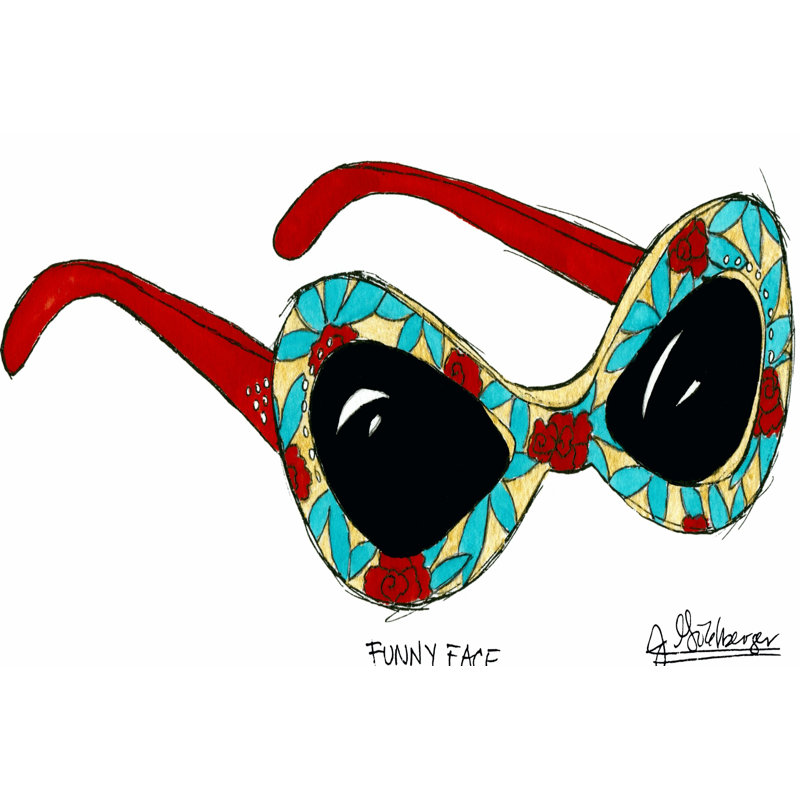 Funny Face by Jennifer Goldberger - Wrapped Canvas Print, 30cm H x 46cm W x 3.8cm D
