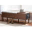 Banc de rangement rabattable en similicuir Edwina-2059183481
