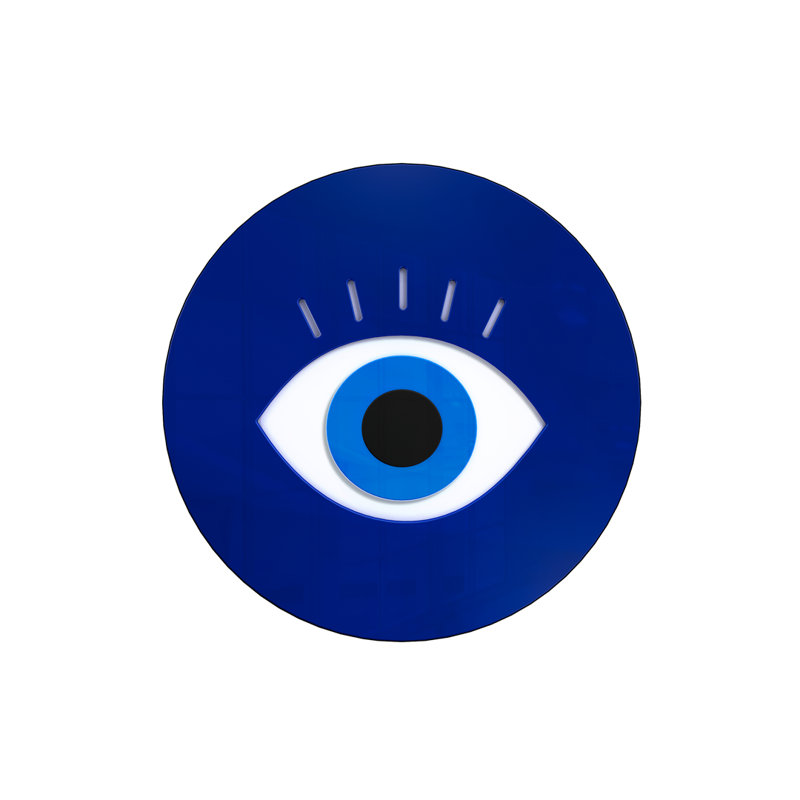 Suspension murale moderne Evil Eye, H 12 po x l 12 po x P 1 po
