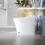 Toilette à bidet Metis Smart, siège de siège confortable ADA, hauteur 17,5 po avec lavage à température ambiante, chasse des pieds-70111478