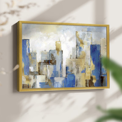 City Blues II -Framed Print - Restickable