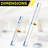 Window Washing Kit with Swivel Window Squeegee and 6' Telescopic Pole, 3 Pack-114267974