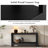 Modern Farmhouse Console Table,Elegant Minimalist Design with Premium Wood Veneer and Rounded Corners-848475687