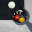 Table de billard 84 po avec boules de billard, queues de billard, craie de billard, brosse de nettoyage, pieds en X, toile noire, gris rustique, L 84,1 po x l 46,5 po x H 32 po
