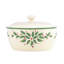 Casserole ovale en céramique avec couvercle