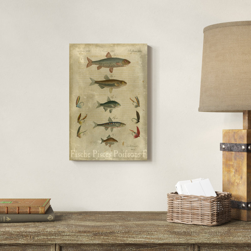 Poissons, composition I, H 18 po x l 12 po x P 1,25 po