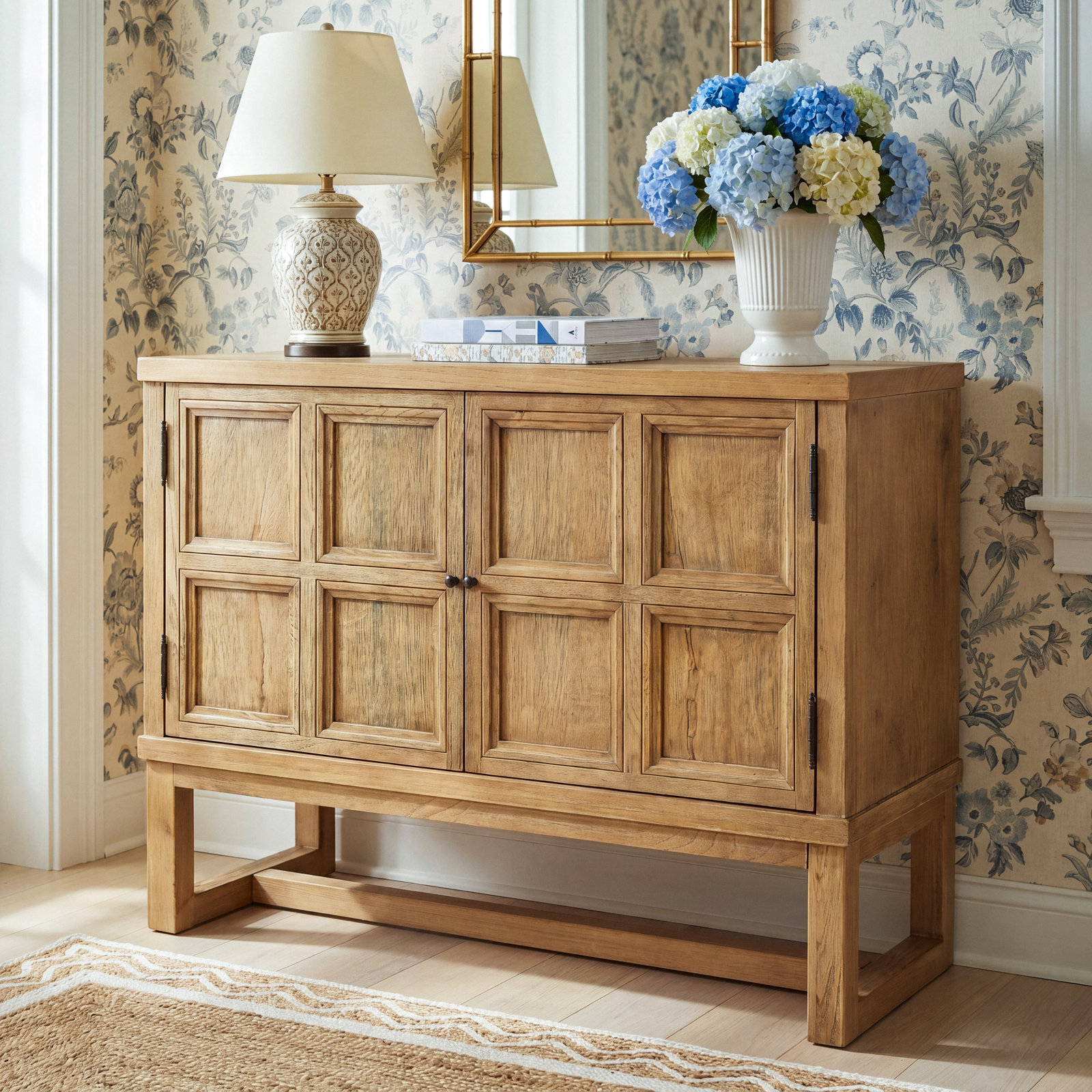 Keene Solid Wood Storage Cabinet
