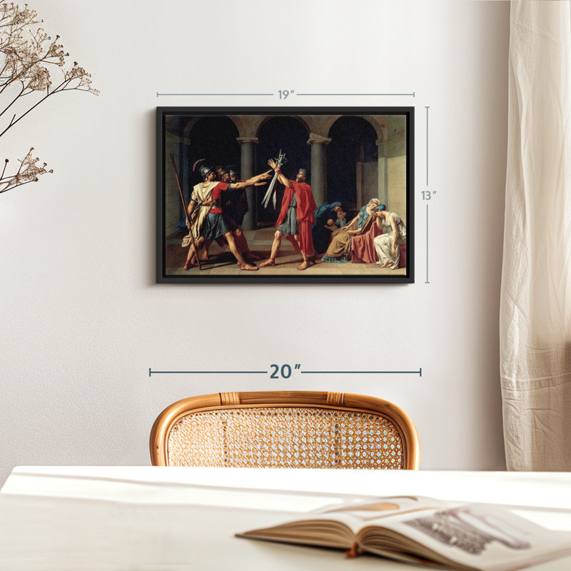 «The Oath Of The Horatii Wall Art», H 19 po x l 13 po