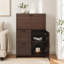 Desk Cabinet, with Storage Drawer & Shelves, Fold-up Desktop, Ideal for Home, Office, Dormitory