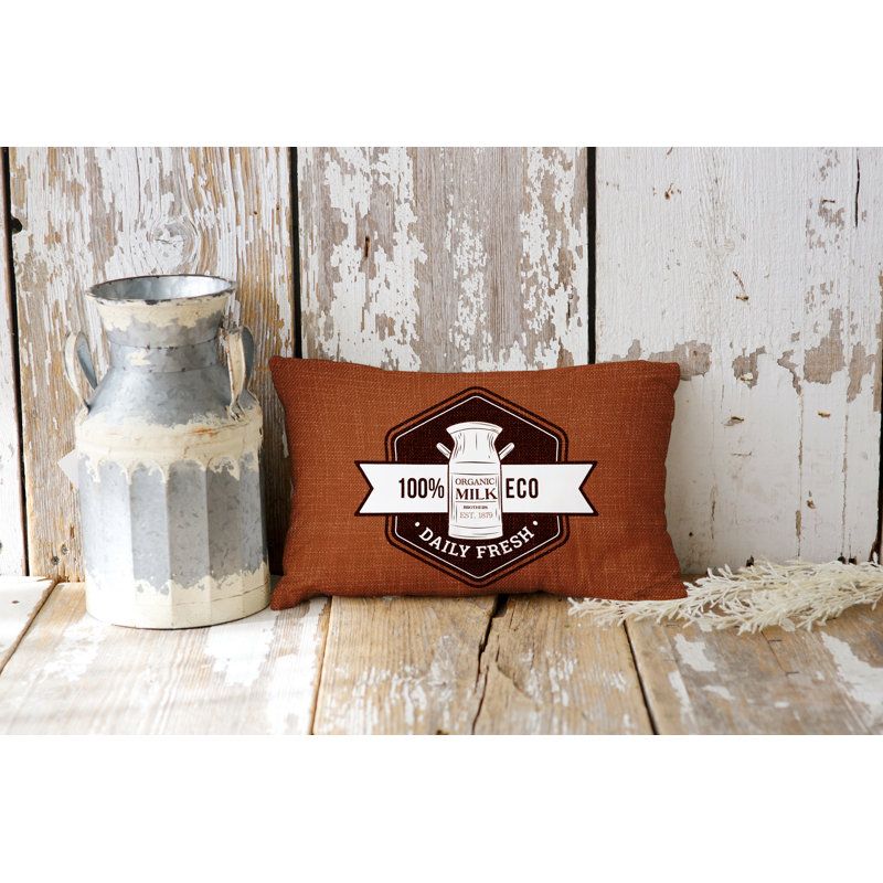 Coussin intérieur / extérieur Macdonald Farm House, Orange brûlé