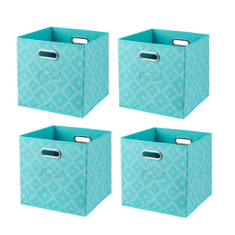 Red Barrel Studio® Cardboard / Paper Decorative Bin, Teal