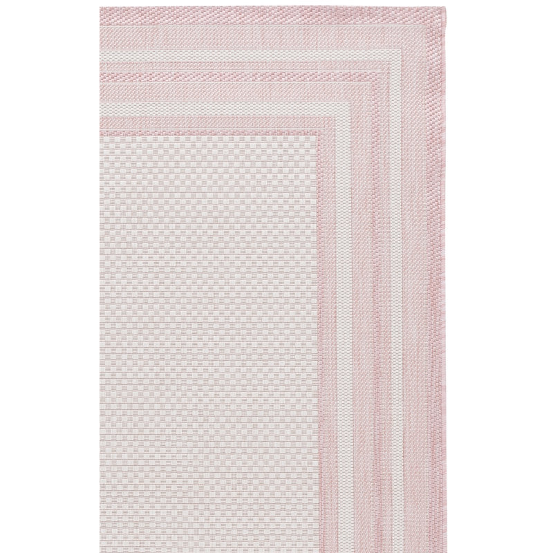 Tapis d'intérieur / extérieur à motif géométrique Courtyard Performance, Rectangle 5 pi 3 po x 7 pi 7 po