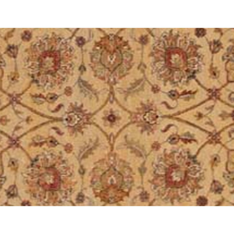 Tapis doré et doré de haute qualité noué à la main